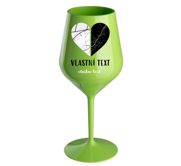 Personalizovaná nerozbitná sklenice - dvě mapy jako srdce Personalizovaná nerozbitná sklenice - dvě mapy jako srdce