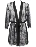 Dámský sexy župan V-9910 Černá - Axami Dámský sexy župan V-9910 Černá - Axami