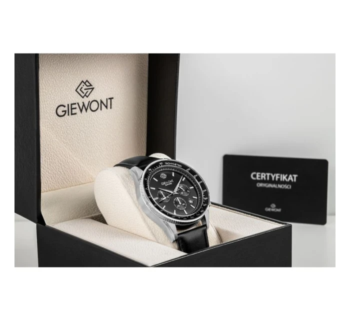 Pánské hodinky Giewont Chronograph Sapphire Black GW3520-A4