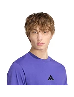 Pánské tričko Essentials Small Logo Single Jersey fialové model 22348373 - ADIDAS Pánské tričko Essentials Small Logo Single Jersey fialové model 22348373 - ADIDAS