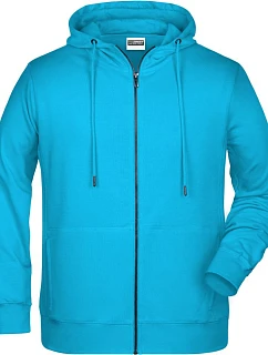 Pánská mikina s kapucí 02. turquoise model 22438211 - Daiber