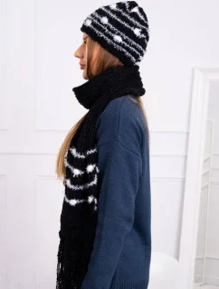 Dámská souprava se šátkem  černá model 18751035 - K-Fashion
