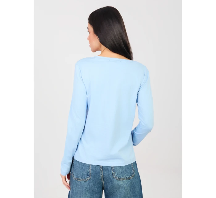 Bluzka RV BZ model 21889043 jasny niebieski - FPrice Bluzka RV BZ model 21889043 jasny niebieski - FPrice