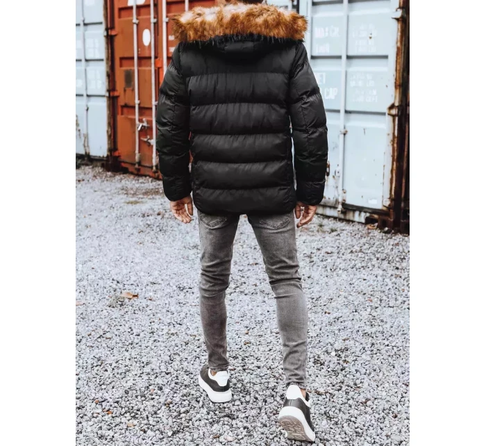 Pánská prošívaná zimní bunda černá Dstreet model 21965396 - FashionStreet Pánská prošívaná zimní bunda černá Dstreet model 21965396 - FashionStreet
