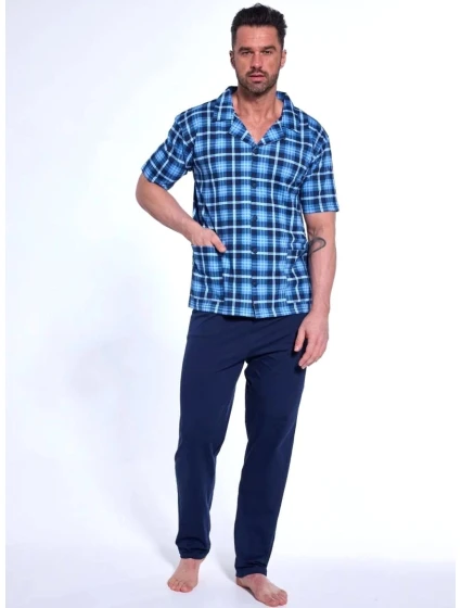 Pyžamo model 21214315 cr/r 3XL5XL pánské rozepínací - Cornette