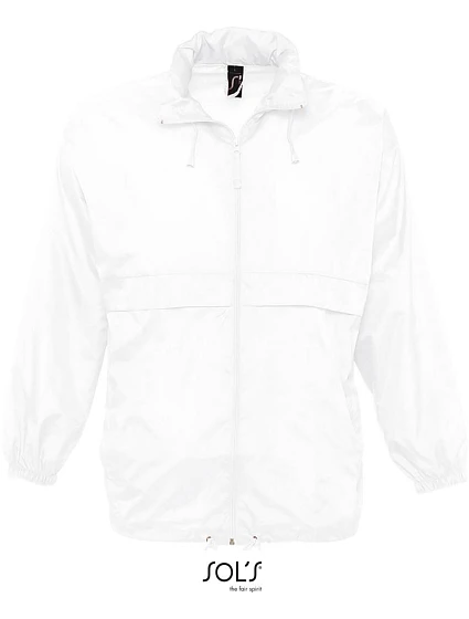 SOL'S Surf Unisex větrovka 25.2000 white SOL'S Surf Unisex větrovka 25.2000 white