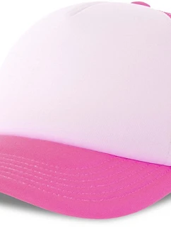 Atlantis Headwear Kid Rapper-S 5 panelová Trucker kšiltovka 33.0295 white/fuchsia fluo