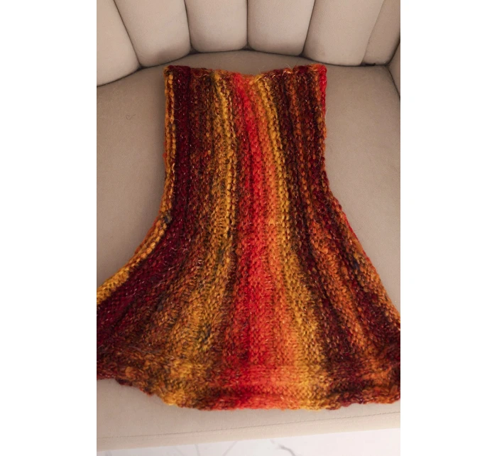 Komin dámský vlněný šál zimní  červený model 21860894 - K-Fashion