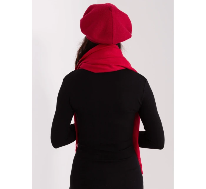 Czapka AT CZ model 21488736 bordowy - FPrice Czapka AT CZ model 21488736 bordowy - FPrice