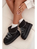 Dámské sněhule na platformě D.Franklin – černé Dámské sněhule na platformě D.Franklin – černé