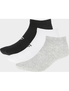 Dámské ponožky 4F SOD302 Šedé_Bílé_Černé (3 páry)