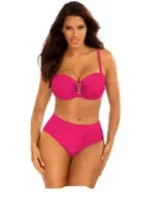 Dámské dvoudílné plavky Gold 1 S730CH1-2d tm. růžové - Self