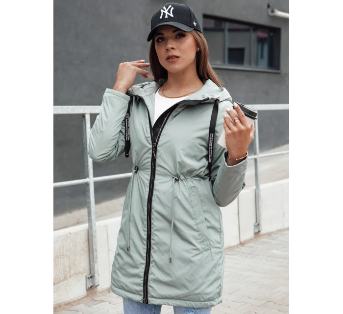 Dámská přechodná bunda parka s kapucí VERCHA zelená FashionStreet TY4404