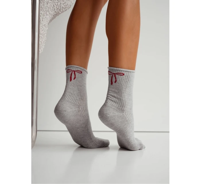 ponožky  s mašlí 3741 model 21475335 - Milena
