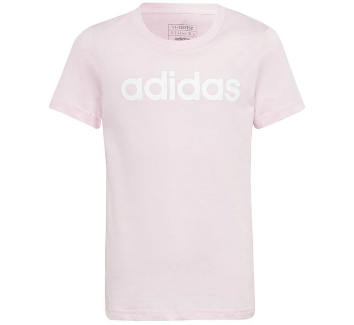 Essentials Bavlněné tričko Slim Fit Jr s lineárním logem IC3152