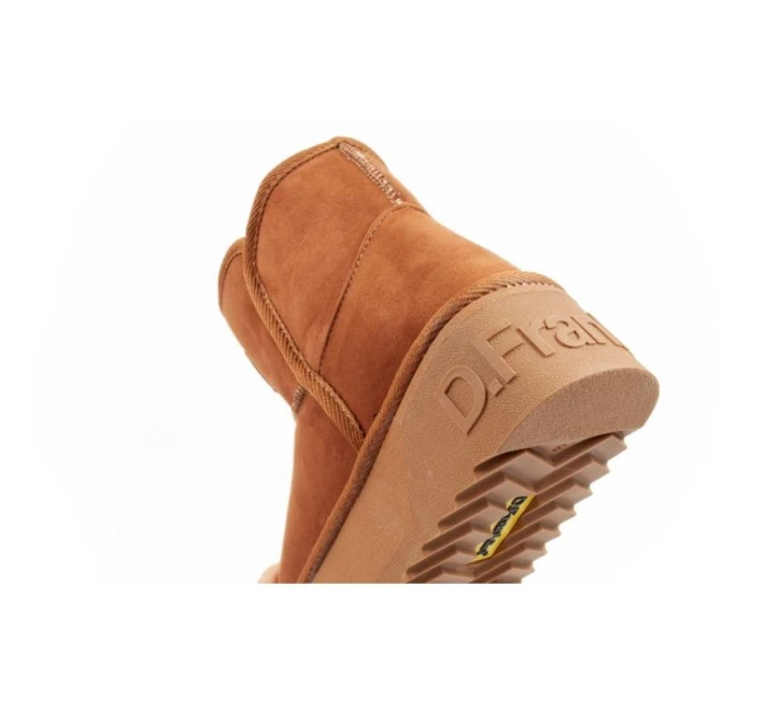 D.Franklin dámské sněhule zimní módní kožešinové zateplené boty hnědé dámské