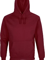 SOL'S Condor Unisex mikina s kapucí 25.3815 burgundy