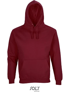 SOL'S Condor Unisex mikina s kapucí 25.3815 burgundy