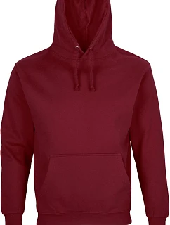 SOL'S Condor Unisex mikina s kapucí 25.3815 burgundy