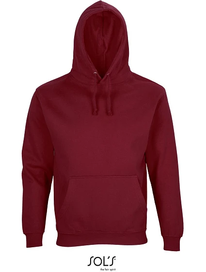 SOL'S Condor Unisex mikina s kapucí 25.3815 burgundy