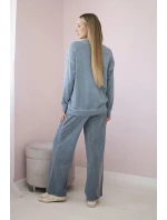 Bavlněný komplet Angel teplákové + kalhoty džínovina Bavlněný komplet Angel teplákové + kalhoty džínovina