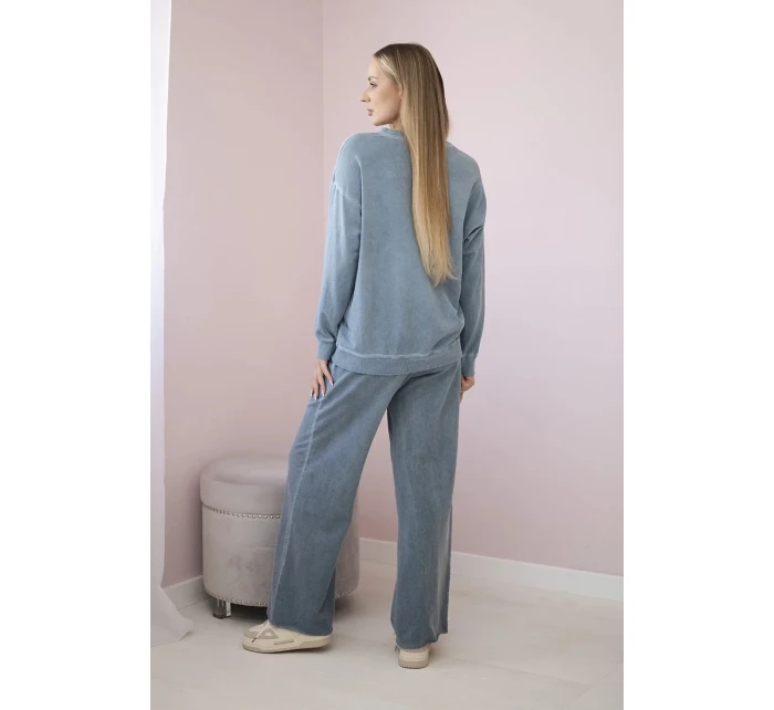 Bavlněný komplet Angel teplákové + kalhoty džínovina Bavlněný komplet Angel teplákové + kalhoty džínovina