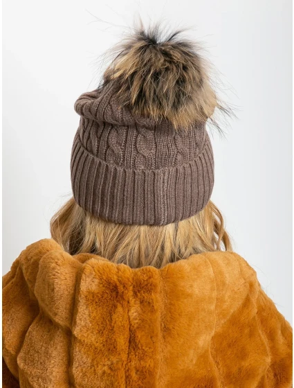 Czapka AT CZ model 19762870 jasny brązowy - FPrice