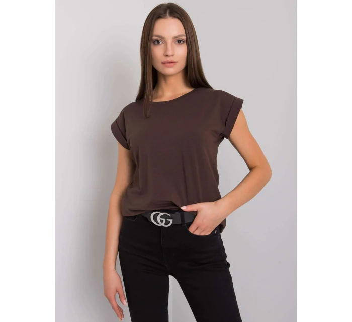 Tričko RV TS 4833.24P tmavě hnědé Tričko RV TS 4833.24P tmavě hnědé