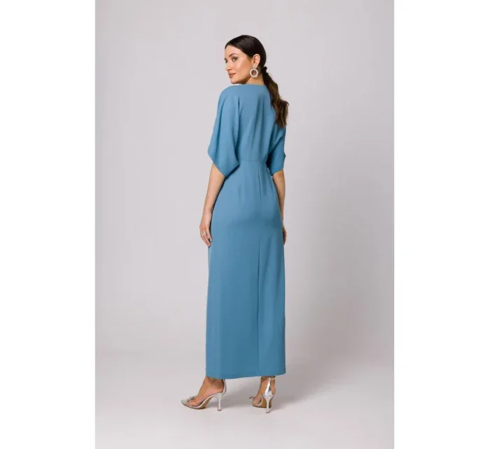 model 18429024 Maxi šaty nebesky modré - Makover