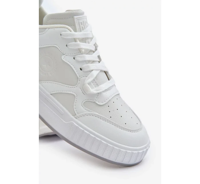 Pánské tenisky z eko kůže Big Star Bílé Pánské tenisky z eko kůže Big Star Bílé