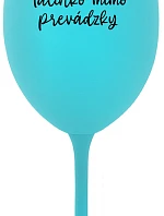 TATINKO MIMO PREVÁDZKY - tyrkysový pohár na víno 350 ml