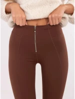 Dámské kalhoty NM SP V3696.24 Tmavě hnědá - FPrice Dámské kalhoty NM SP V3696.24 Tmavě hnědá - FPrice