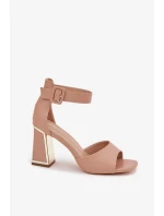 Sandály na podpatku  model 214392 Step in style