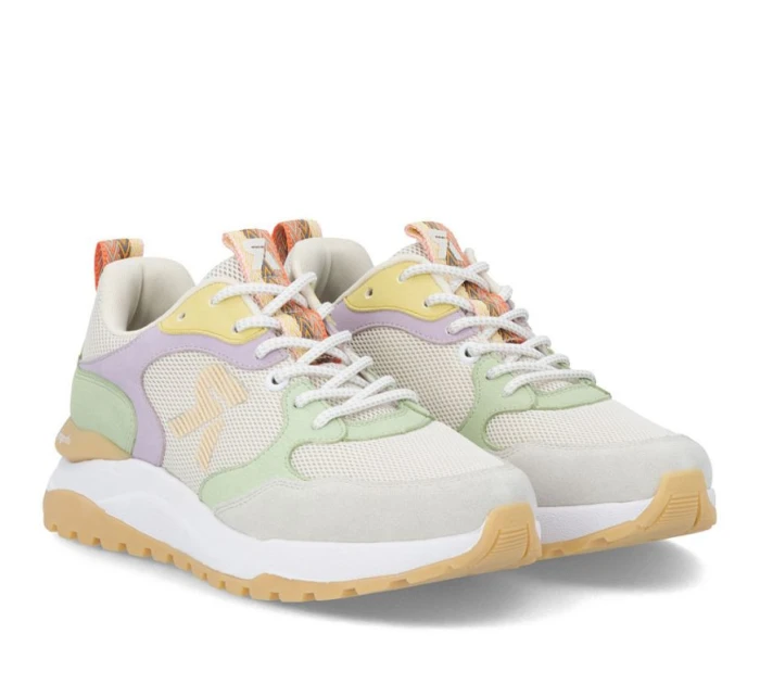 Dámské tenisky béžové polobotky model 22021801 - Rieker Dámské tenisky béžové polobotky model 22021801 - Rieker