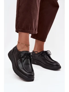 Kožené dámské polobotky model 21714012 Černé - Maciejka