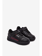 Dětské boty Sneakers na suchý zip LOTTO NANDU 2600310K Černé Dětské boty Sneakers na suchý zip LOTTO NANDU 2600310K Černé