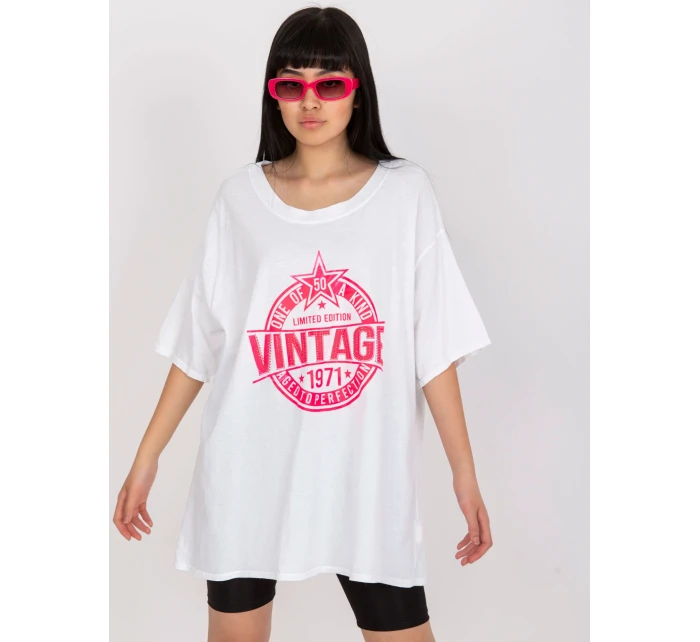 Tričko DHJ TS 6862.24X bílá a růžová