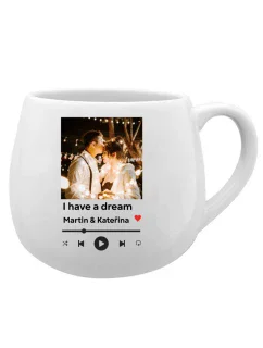 Hrneček s vlastním odkazem na oblíbenou písničku