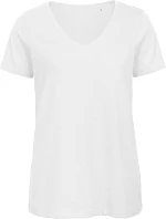 B&C Inspire V T /women_° Dámské tričko s výstřihem do V 01.TW45 white