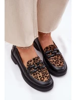 Kožené Mokasíny S Ozdobou A Černé model 21695716 - Laura Messi