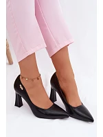 Elegantní Lodičky na Podpatku Vinceza 62276 Černé