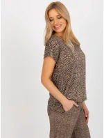 Halenka D73771R10978Q hnědá Halenka D73771R10978Q hnědá