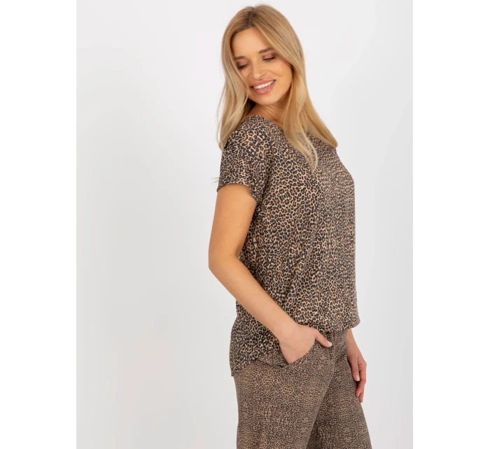 Halenka D73771R10978Q hnědá Halenka D73771R10978Q hnědá