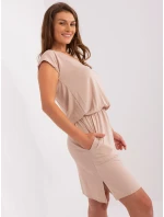 Šaty WN SK 658.62P béžové Šaty WN SK 658.62P béžové