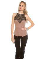 Sexy Koucla-Top with crochet lace