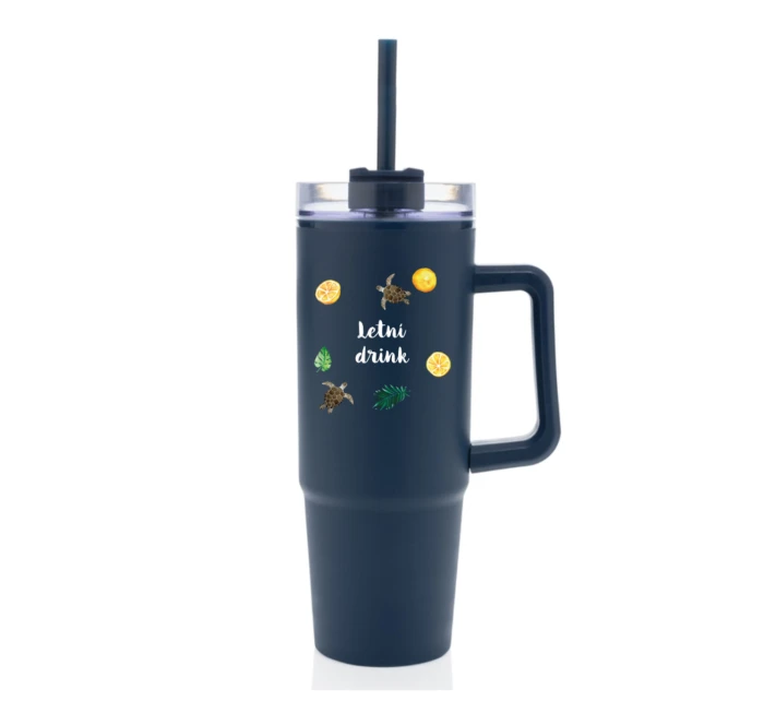Personalizovaná termoska s průhledným víčkem s letním mixem 