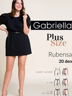 RUBENSA 5-SHORT punčocháče XXL