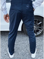 Pánské tmavě modré kalhoty FashionStreet chinos UX4393