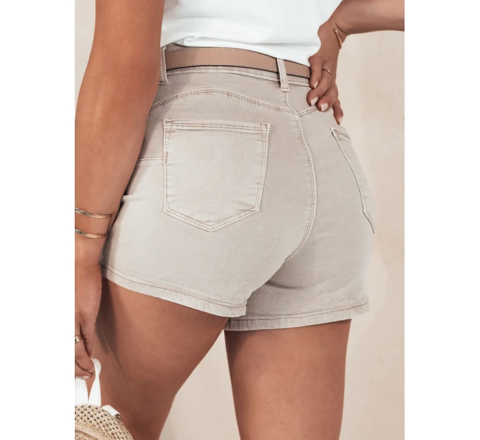 Dámské džínové šortky GLAMWEAR béžové FashionStreet SY0343
