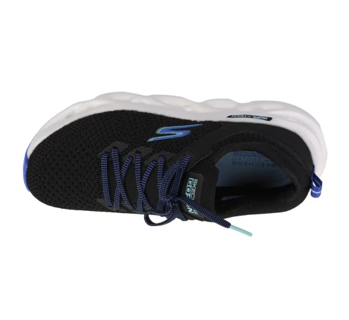 Skechers Go Run Swirl Tech-Dash Charge 128793-BLK Black 35.5
